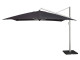 Platinum | Zweefparasol Icon Premium 350 x 350 cm | Faded Black